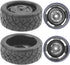 ShareGoo RC 1/10 Scale On Road Tires OD2.55 Rubber & Wheel Rims 12mm Hex Compatible with Traxxas 4 Tec 2.0 Tamiya TT01