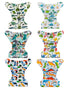 Pack 13, 6pcs Diapers+6pcs babygoal Dinosaur Cloth Diapers of Baby Reusable Washable Pocket Nappy, Rayon from Bamboo
