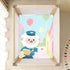 siphylline 1 Pack Letter Carrier Sheep Cartoon Cute Blue Baby Crib Sheets Cotton Baby Playard Sheet Ultra Soft Toddler