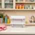 YuanHolumid 2Pcs Accessories,1:12 White Dollhouse Wall Shelf,Doll House Storage Wall Shelf for Kitchen Scene Dollhouse