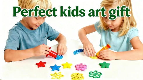 MAGIKON 5-Piece Set Dough & Clay Tool - Dough Extruders for Home, Classroom or Group Play | Kids Art Gift