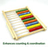 MAGIKON Counting 10 (8-Inch) Wooden Number Frame, Rows Abacus for Learning Math