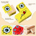 Safmord 3+ (64 16 1Bell) Montessori Puzzle Game for Kids - Wooden Face Changing Magic Cube Game, Educational Face