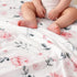 50x60 Inches, david's kids Micro Fleece Minky Baby Blanket for Girls with Double Layer and Soothing Raised Dots