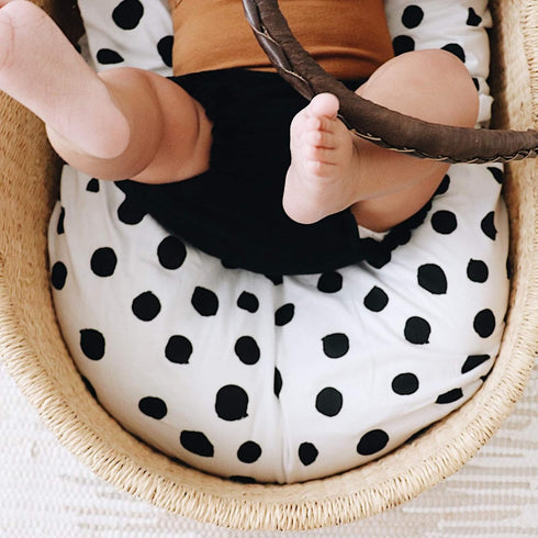 Changing Pad Cover Set by Ely's & Co | 2 Pack 100% Jersey Cotton Black and White Abstract Stripes and Dots