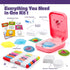 90 3D 6-10 8-12 Sticker Maker for Kids - Make Your Own Puffy Stickers Kit - DIY More Stickers Arts and Crafts for Kids
