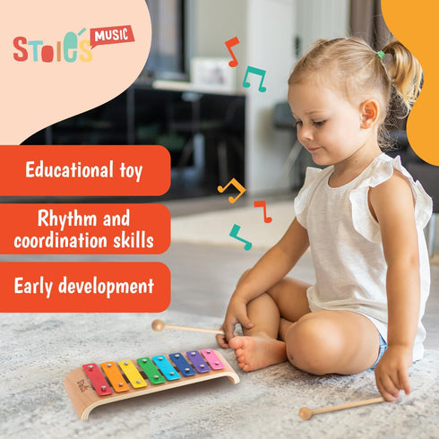 STOIE'S Xylophone for Toddlers 1-3 - Montessori Baby Toy for Kids Ages 5-14, Xylophones for 1 Year Old