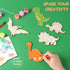 24 Pack JOTIKO Dinosaur Party Favors Painting Toys Dino Birthday Treat Goodie Bag Stuffers Pinata Fillers Return Gifts