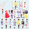 Daniel Axel Magnetic Princess Dress Up Paper Doll Pretend Play Toys Magnet People Clothes