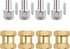 4PCS CrazyHobby Brass Wheel Hubs Extensions, 12mm Wheel Spacers Hex Drive Adapter for 1/10 RC Crawler Axial SCX10 &