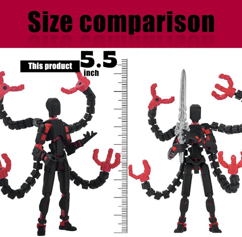 PkghoKids T13 3D 13 13 13 Assembly Completed Action Figure Printed Multi-Jointed Movable T Nova Robot Action Figure