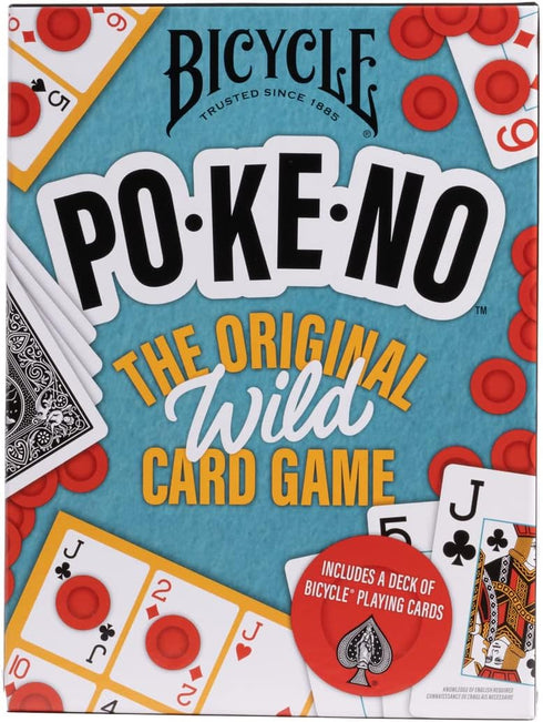 Bicycle Pokeno Playing Card Game Pack - Includes 1 Deck, Scorecards, and Chips for Fun Game Nights