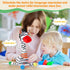 1-3 Dancing Talking Zebra Toy, Stuffed Animal Baby Toy Repeating What You Say, Easter Toys for Kids Glowing Musical