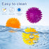 AHHSOY 18pcs Fidget Spiky Ball Toys Stress Relief Sensory Toy for Kids Adults Toddlers, Squishy Squeeze Ball for Party