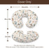 KuphiL10C Western Cactus Hats Stars Pattern Nursing Pillow Cover, Unisex Removable Breastfeeding Pillowcase Slipcover