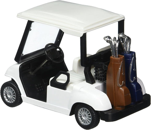 KinsFun Golf Cart Model - 4½" Die Cast Metal Pullback Action Toy (No Decal)