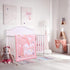 Set Sets 3 UOMNY Crib Bedding for Girls - Pink Baby Nursery Pieces Quilt Comforter Fitted Sheet Toddler Pillowcase Soft