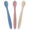 WeeSprout Silicone Baby Spoons Set of 3, Soft-Tip Infant Feeding Utensils, Bendable, Dishwasher Safe, Travel Case