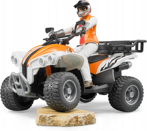 Bruder Quad with Driver - Realistic Toy Vehicle (Colors Vary)