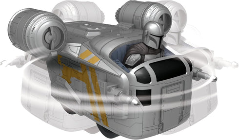 9" 5 Star Wars - The Mandalorian Remote Control Razor Crest, R/C Vehicle, Children Ages Years and Up