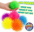 Googly Puffer Ball Rubber Stretchy Spike Ball (2 Units Assorted), Soft Squishy Fidget Toy for Kids & Adults