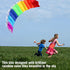 1.4m/2m/2.7m Rainbow Color Dual Line Stunt Power Sport Kite Flying Tools for Outdoor Fun Play