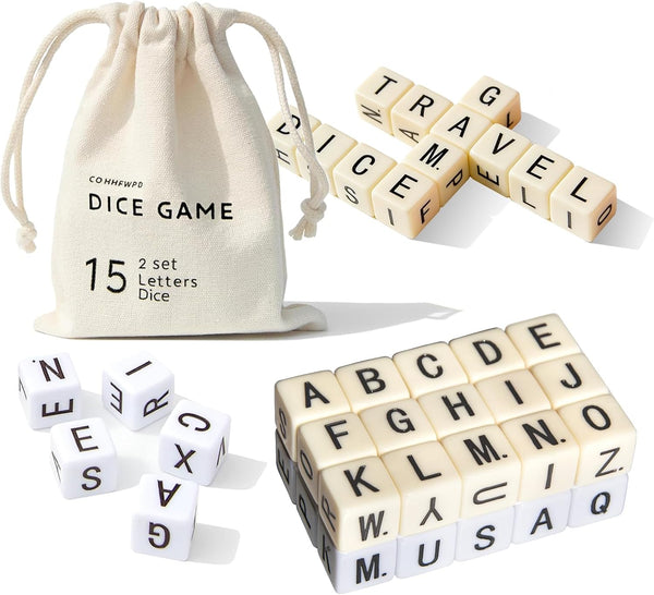 Full Alphabet Crossword Dice Game | Upgraded | 2 Sets of Word