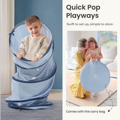 69" 18" Tiny Land Kids Play Tunnel Tent for Toddlers, x Foldable Crawl Toys for Baby, Indoor & Outdoor Pop Up Dog
