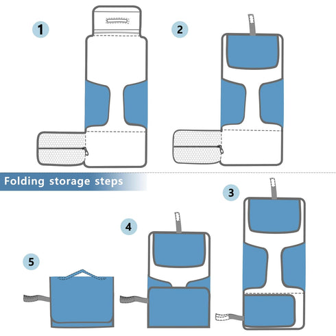 VEKELEE Green Sea Turtles Portable Diaper Changing Pad for Baby, Waterproof & Foldable Changing Mat, Soft & Comfortable