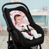 2 1 Baby Car Seat Head Body Support & Strap Covers, in Infant Car Seat Insert, Reversible Soft Breathable Newborn