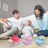 Baby Girl Toy Cars, Pink Push and Go Trucks Rattles for Infant Toddler Girls, Soft Rattle Car Gifts