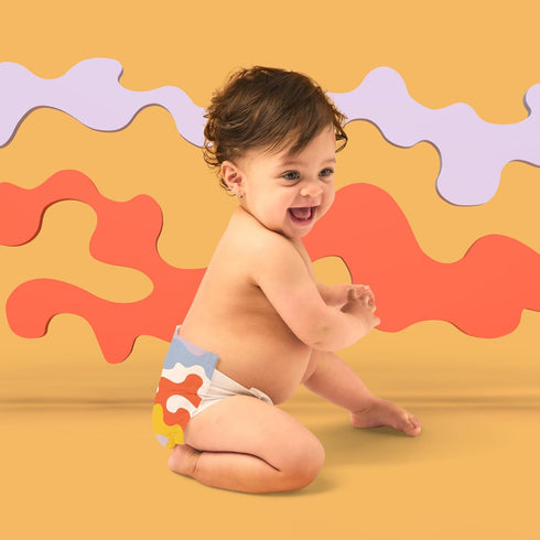 3, 66ct Hello Bello Premium Diapers Size Capital Critters & Get in The Groove Designs, Club Box