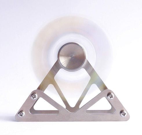Ferris Wheel Fidget Spinner - Kinetic Desk Toy with Stand, Metal Stainless Steel, High Speed Colorful Marble Rainbow,