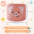 15"D 12.6"H OMERAI Animal Baskets Cotton Rope Woven Storage Basket for Toys Blankets Laundry Nursery, Large Foldable