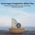 PlanToys Wooden Sailing Boat Toy with Seal | Bath Time Water Toy for Floating Play, Imagination & Gentle Sensory