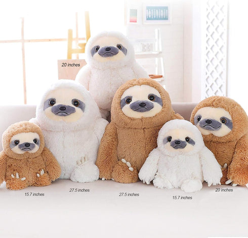 Winsterch Cute Sloth Stuffed Animal Toy, Small Plush Sloth Teddy Bear for Kids Birthday Gift