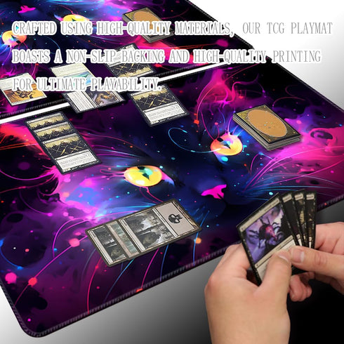 Board Game 14x24in TCG Playmat, Compatible for CCG OCG DTCG PTCG MTG Play Mats, Mouse Pad Desk Mats