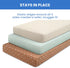 100% 28x52 Inch (Pack 3), Delta Children Fitted Crib Sheets for Girls and Boys - Organic Cotton Crib Sheet for Standard