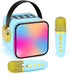 Mini Karaoke Machine for Kids, Portable Bluetooth Karaoke Speaker with 2 Wireless Microphones, Ideal for Parties