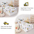 Set, 4 Sets Set PERFEMET Car Printed Toddler Comforter Pieces Toddler Bedding for Boys, Reversible Tractors Pattern