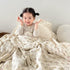 47''x51'' Summer BuLuTu Large Cotton Muslin Kids Toddler Throw Blanket - Reversible Lightweight Azalea Little Flower