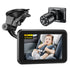 Itomoro Baby Car Camera, 4.3" HD Night Vision Car Baby Monitor with
