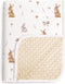 lulumoon Baby Blankets for Newborn Unisex: Thermal Minky Dotted Backing with Bunny