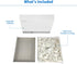 Jigsaw Puzzles 1000 Pieces for Adults - Pure Blank White Puzzles - Solid Color Hardest Difficulty Jigsaw Puzzle