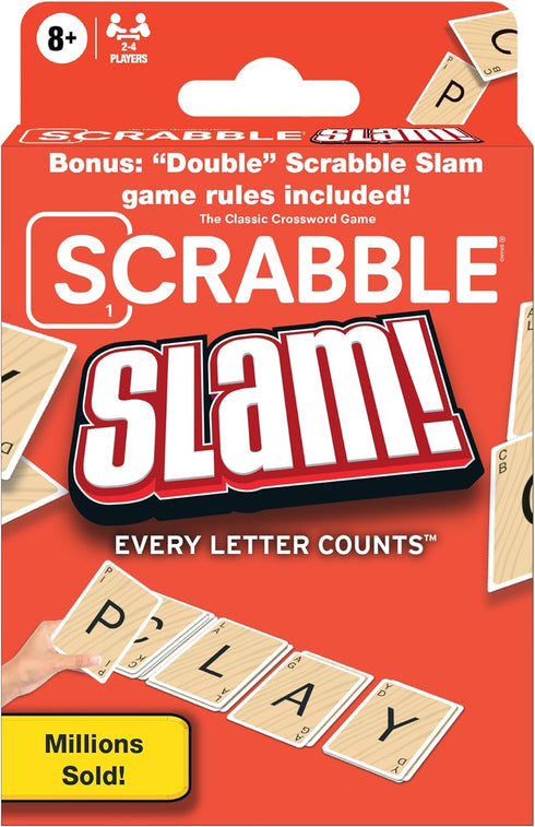 Winning Moves Games Scrabble Slam, Fast-Paced Card Game Version of Scrabble for 2 to 4 Players