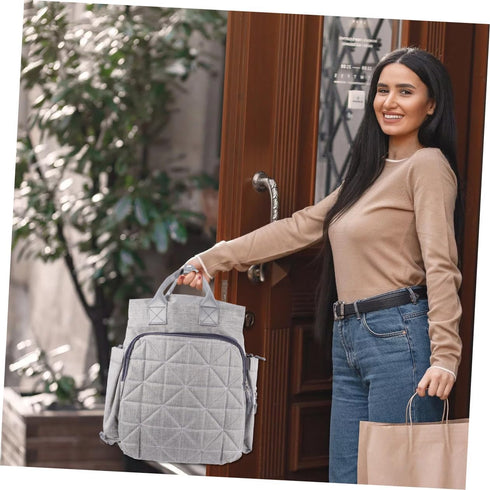 LIFKOME Backpack Outdoor Diaper Bag for Moms Portable Nappy Bag Stylish Design Great Organizer for Essentials