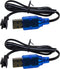 Blomiky 2 Pack USB Charger Cable 3.7V with SM-2P Connector for Mini RC Amphibious Stunt Car, Boat, Trucks, Li-ion,