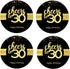 Sumerk 48 PCS Cheers to 30 Stickers - Large 2 INCHES Round Birthday Card Seals for 30th Parties