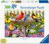 500 Ravensburger - at The Birdbath - Piece Large Format Jigsaw Puzzle - Enjoy Peace & Tranquility While Birds Flit