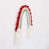 NoJo Little Love Rainbow Tapestry, Red, Pink, Yellow, Blue, and White Yarn Wall Décor